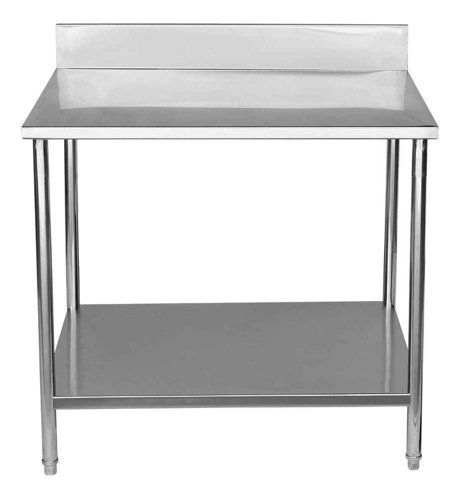 Frontal - Mesa para Manipulação 100% Aço Inoxidável com Espelho - 1m (100x70x90cm) - BR-100C