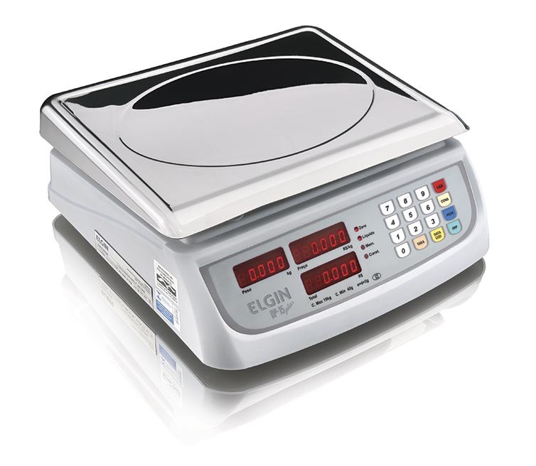 Balança Eletrônica Digital de Bancada Alta Precisão c Bateria 15 kg5g - Elgin (DP-15)