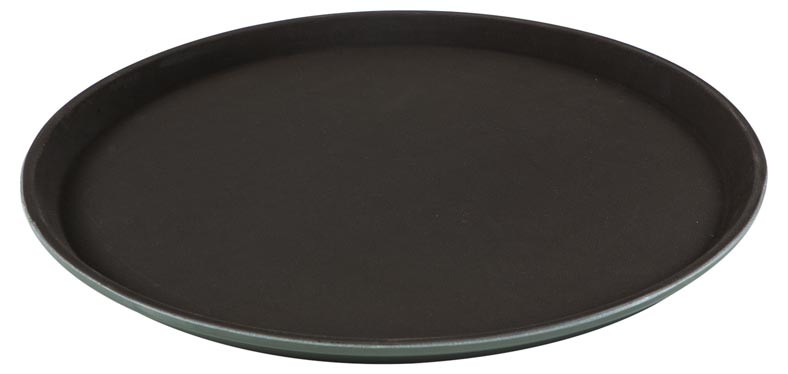Bandeja Redonda Antiderrapante de Plástico (46 cm) deitada - Brascool (1800PP)