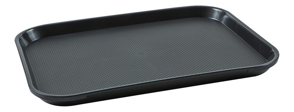 Bandeja Retangular (Preta) de Plástico (37,5x27,5x2 cm) - Brascool (JD-1115) Bandeja Retangular (Preta) de Plástico (37,5x27,5x2 cm) - Brascool (JD-1115)