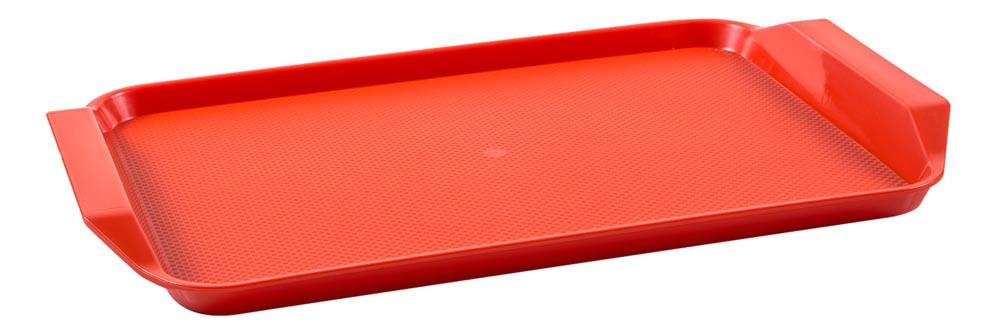 Bandeja Retangular Vermelha de Plástico (43x30,3x2 cm) - Brascool (JD-1217-V)