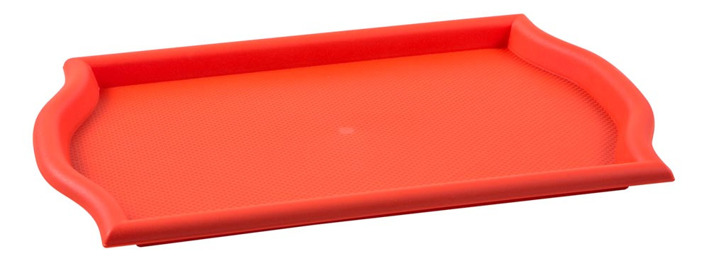 Bandeja Retangular Vermelha de Plástico (45x30x2,5 cm) - Brascool (JD-1219-V)