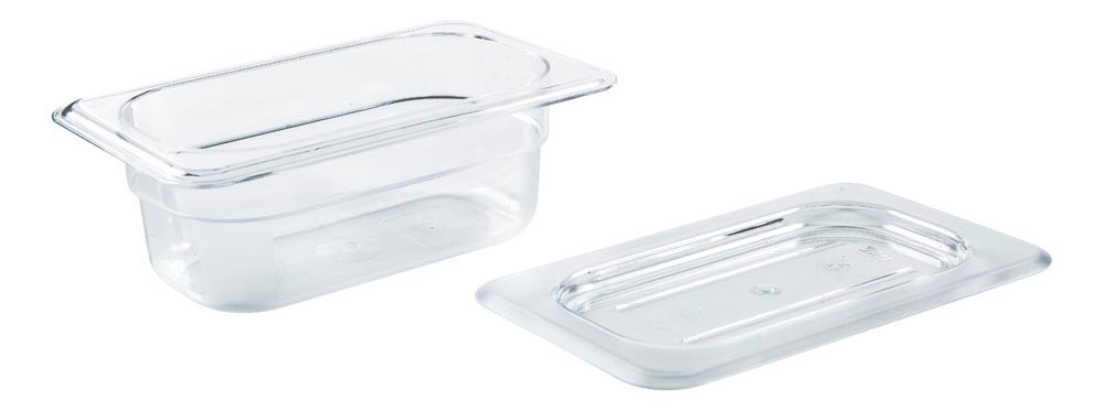 Cuba Gastronômica Policarbonato com Tampa ao lado 0,6 Litros (GN 19x65 mm)