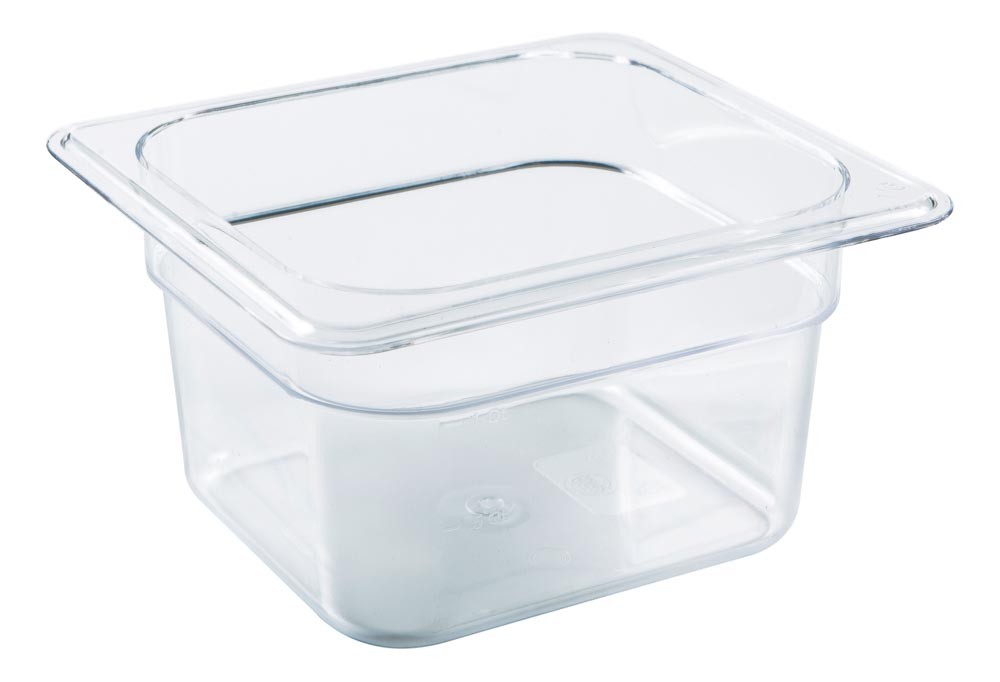 Cuba Gastronômica de Policarbonato 1,5 Litros (GN 1/6x100 mm) - Brascool (JD-P1610)