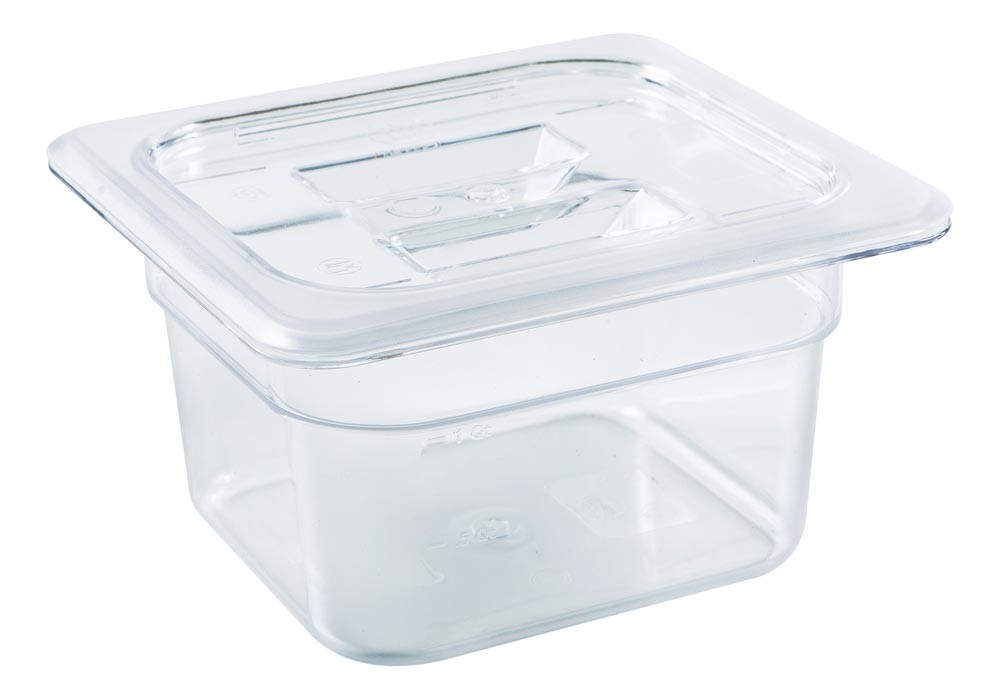 Cuba Gastronômica Policarbonato com Tampa 1,5 Litros (GN 16x100 mm) - Brascool