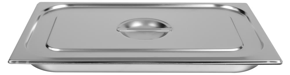 Cuba Gastronômica Aço Inox com Tampa GN 1/1 × 20mm (530x325mm) - 811-20/811-L