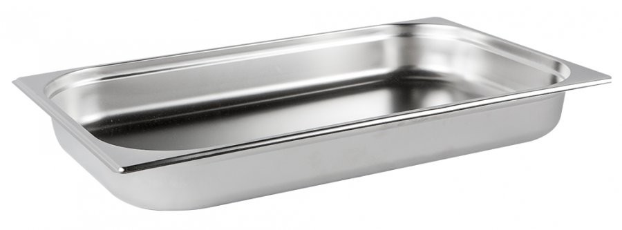 Detalhe Lateral- Cuba Gastronômica Aço Inoxidável para Buffet GN 1/1×65mm (530x325mm) - 811-2