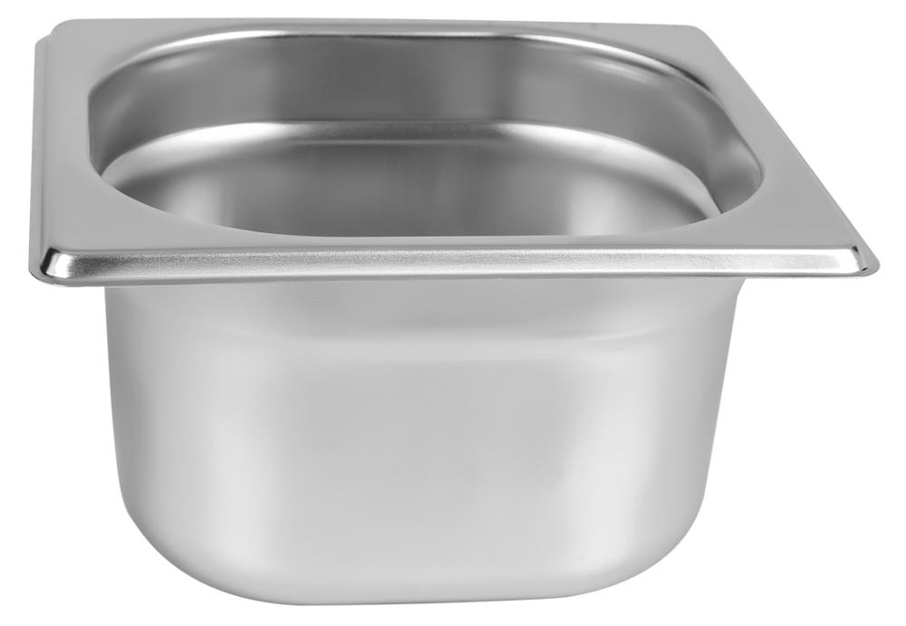 Cuba Gastronômica Aço Inoxidável para Buffet GN 1/6×100mm (176x162mm) - 816-4