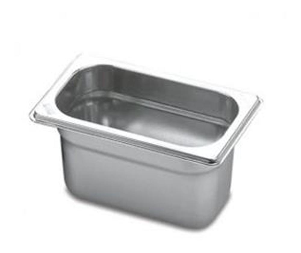 Cuba Gastronômica p/ Buffet Aço Inoxidável Brascool GN 1/9×100mm (176x108mm)