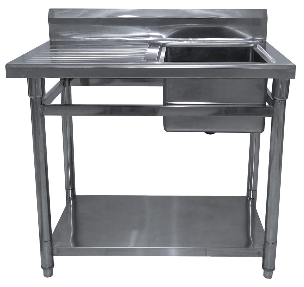 Mesa Bancada com Pia / Lavatório (Cuba 40cm) Cuba Lado direito