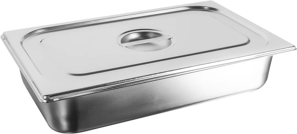 Detalhe da Tampa - Cuba Gastronômica em Inox com Tampa GN 1/1 × 100mm (530x325mm) - 811-4/811L