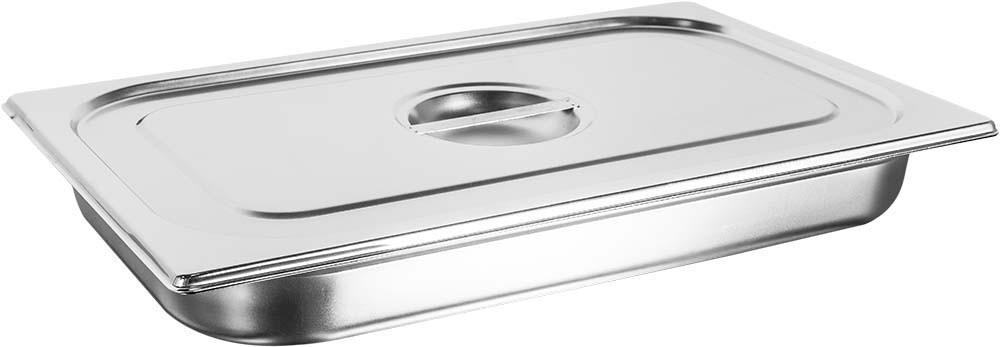 Tampa detalhe Cuba Gastronômica em Inox com Tampa GN 1/1 × 65mm (530x325mm) - 811-2 / 811L