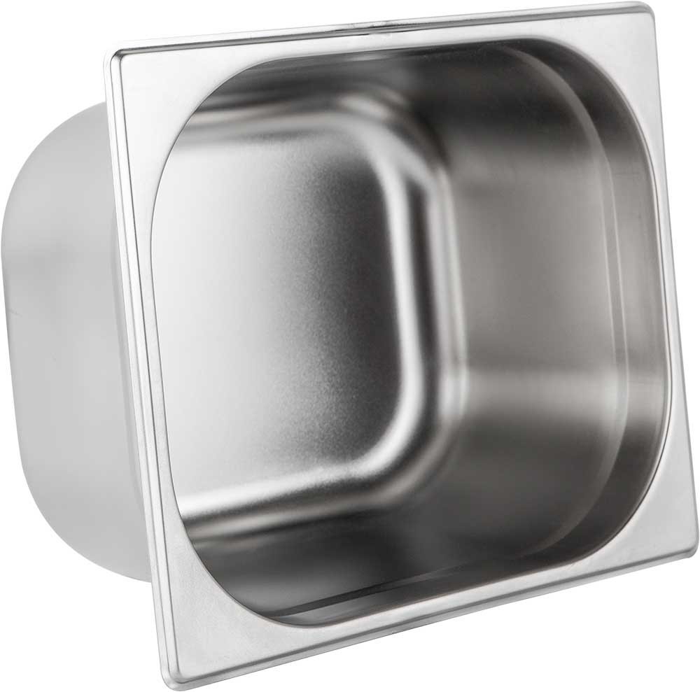 Detalhe interno - Cuba Gastronômica Aço Inoxidável para Buffet GN 1/2×150mm (325x265mm) - 812-6