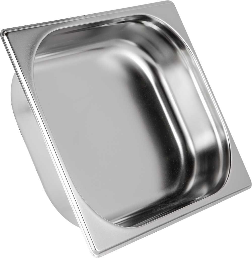 Detalhe Interno - Cuba Gastronômica Aço Inoxidável para Buffet GN 1/2×65mm (325x265mm) - 812-2 