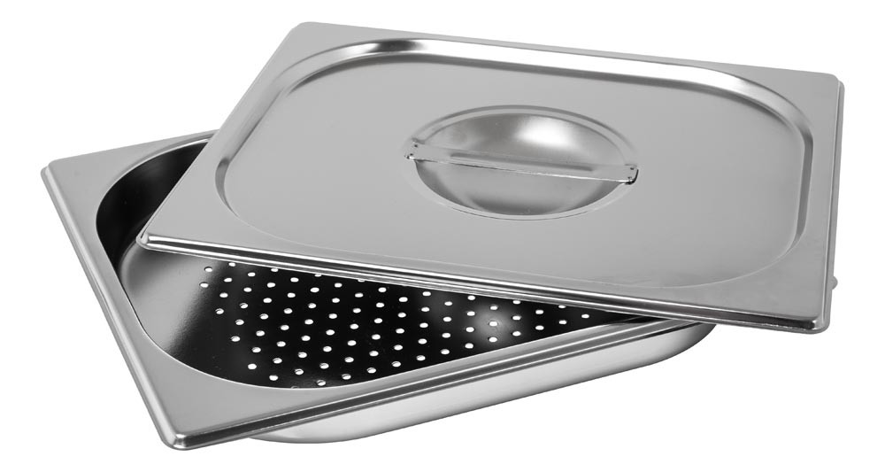 Cuba Perfurada Aço Inox com Tampa GN 1/2×40mm