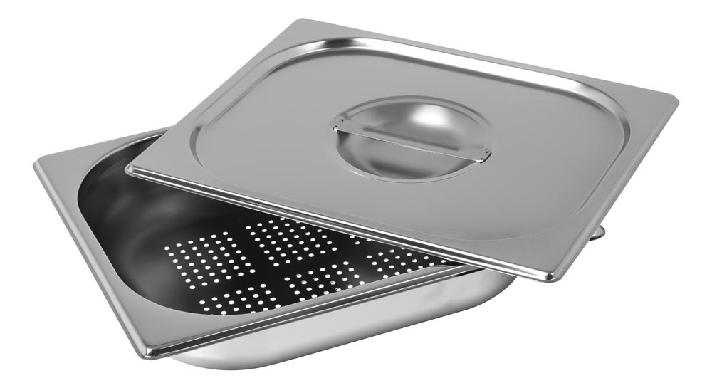 Cuba Gastronômica Perfurada Inox com Tampa Cuba Gastronômica Perfurada Inox com Tampa