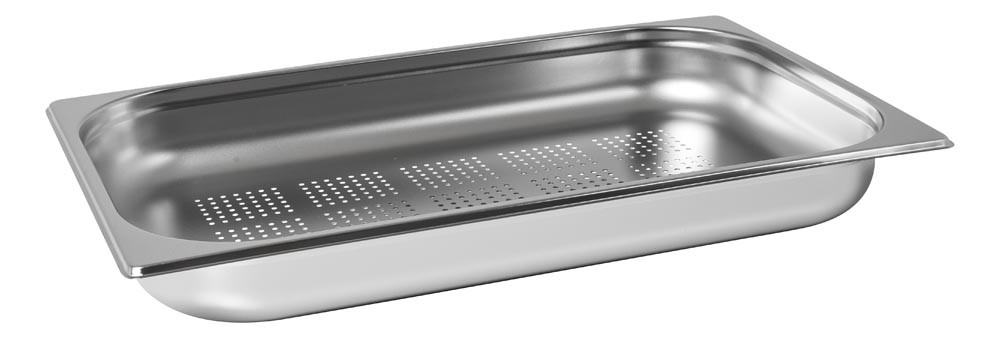 Cuba Perfurada Inox GN 1/1×65mm