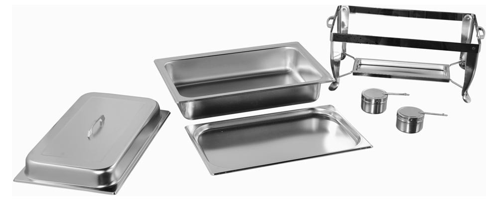 Produto Desmontado - Rechaud Banho Maria Aço Inox (GN 1/1×20mm) - 3 Lts (Versão TOP) - JQ533-1P