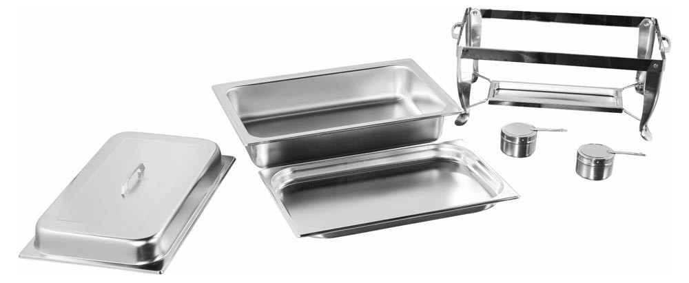 Produto Desmontado - Rechaud Banho Maria Aço Inox (GN 1/1×40mm) - 5 Lts (Versão TOP) - JQ533-1M