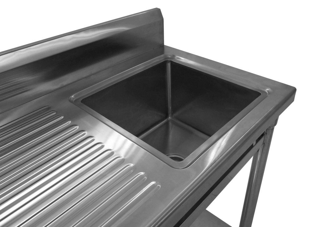 Cuba Interna - Mesa Bancada com Pia / Lavatório (Cuba 40cm) Cuba Lado direito