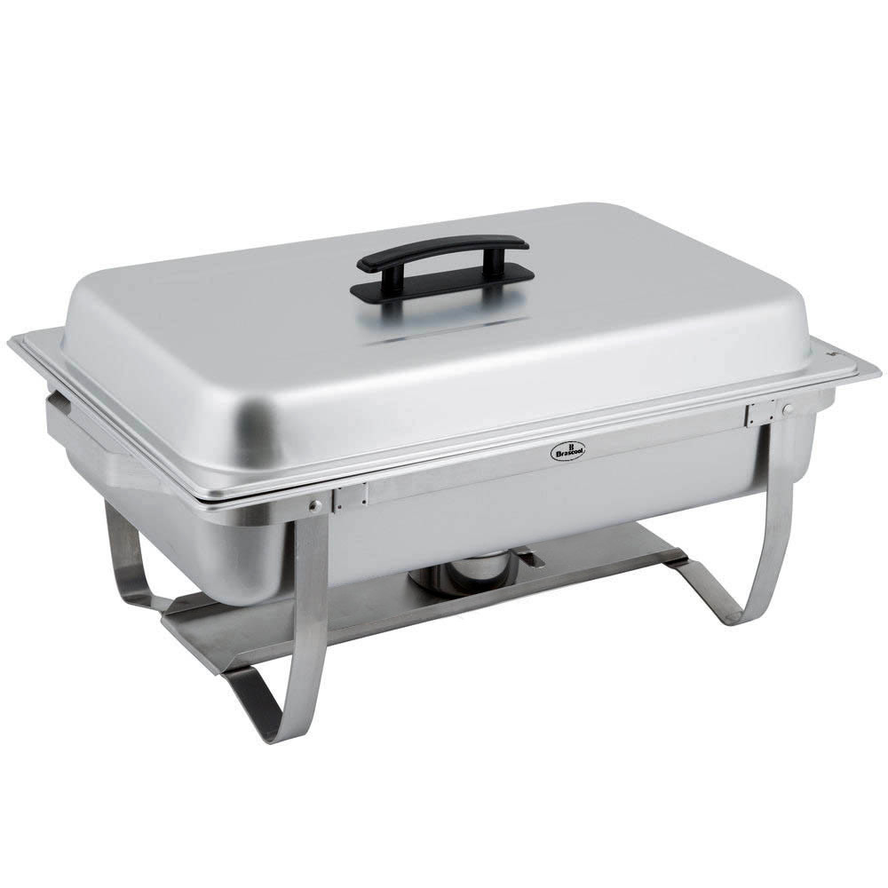 Lado Fechado - Rechaud Banho Maria Aço Inox com 2 Cubas (GN 1/2×100mm) - 13 Lts - F433-2B