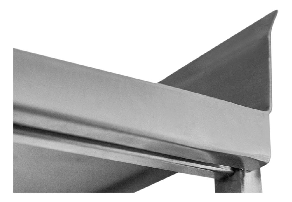 Lateral - Prateleira e Suporte em Aço Inox Lisa - 2,20m (220x35 cm) - Brascool Inox (SPMFPL220) Lateral - Prateleira e Suporte em Aço Inox Lisa - 2,20m (220x35 cm) - Brascool Inox (SPMFPL220)