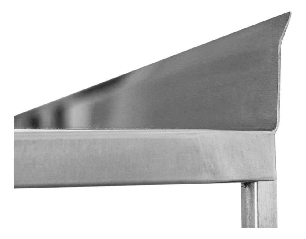 Espelho - Prateleira e Suporte em Aço Inox Lisa - 0,94m (94x35 cm) - Brascool Inox (SPMFPL94) Espelho - Prateleira e Suporte em Aço Inox Lisa - 0,94m (94x35 cm) - Brascool Inox (SPMFPL94)