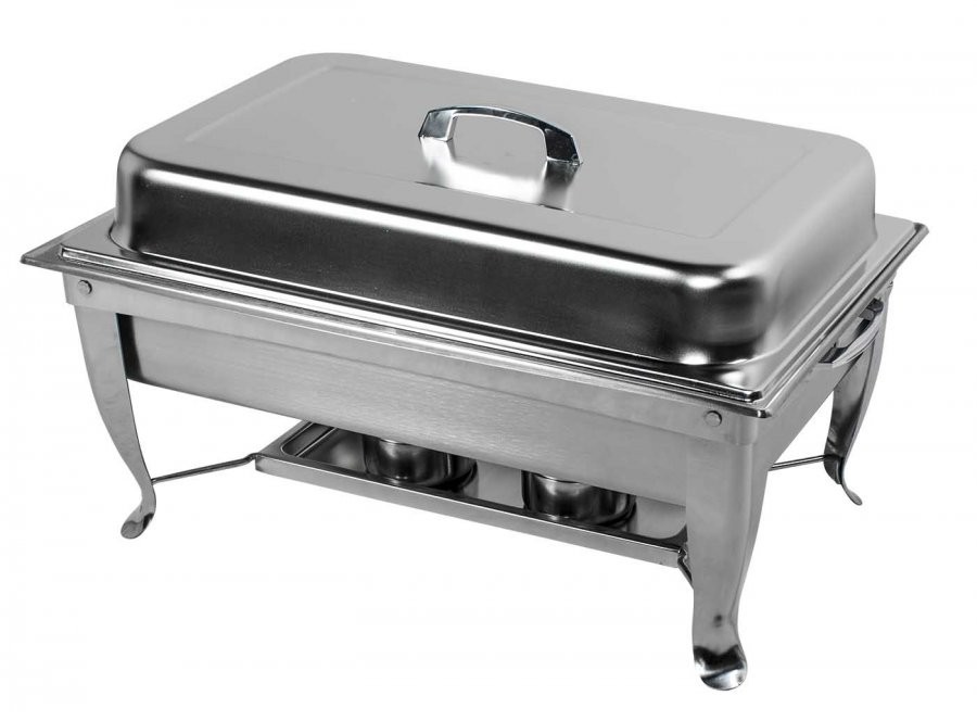 tampa fechada - Rechaud Banho Maria Aço Inox com 2 Cubas (GN 1/2×65mm) - 9 Lts (Versão TOP) - JQ533-02