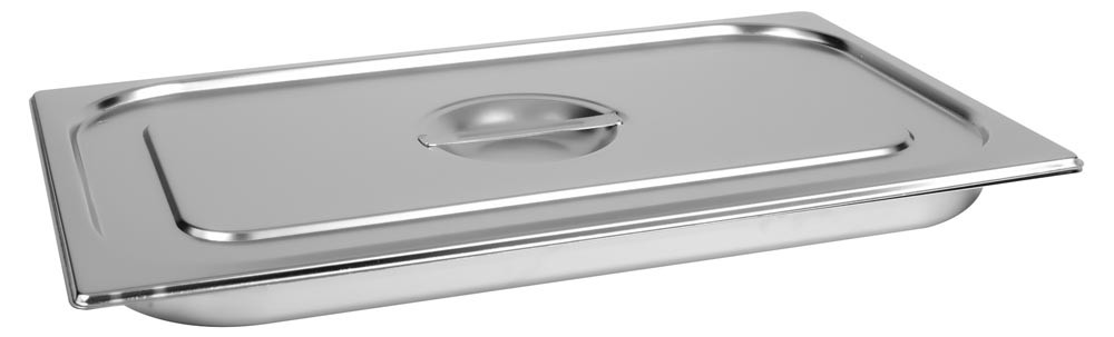 Lateral da Cuba Gastronômica Aço Inox com Tampa GN 1/1 × 20mm (530x325mm) - 811-20/811-L