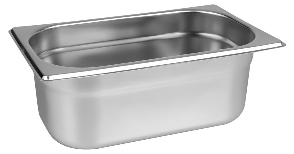 Lateral da Cuba Gastronômica Aço Inoxidável para Buffet GN 1/4×100mm (265x162mm) - 814-4