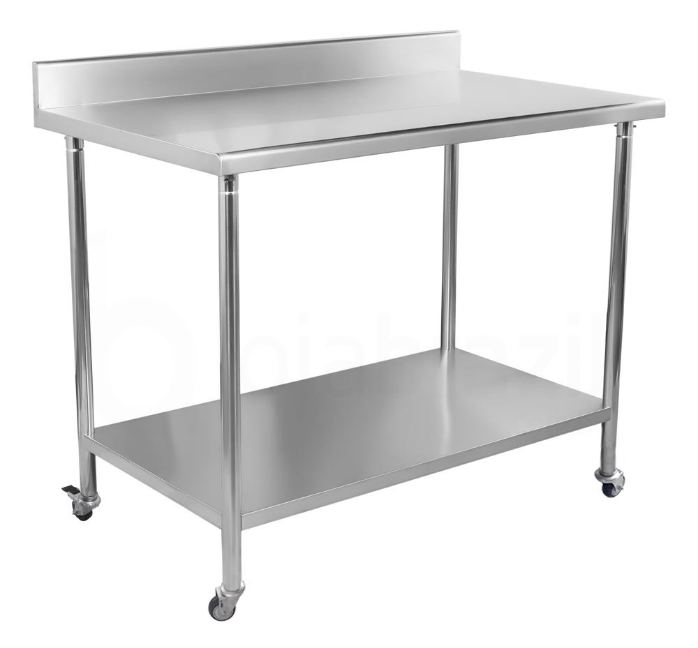 Mesa inox 1m espelho