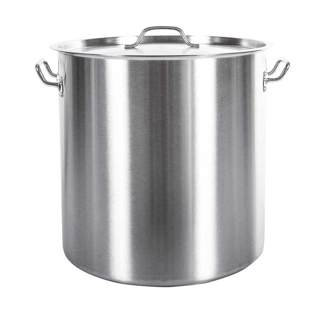 Panela / Caldeirão de Aço Inoxidável com Tampa - 98 Litros (50x50cm) - GDC-5050