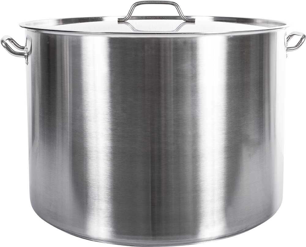 Panela / Caldeirão de Aço Inoxidável com Tampa - 113 Litros (60x40cm) -GDC-6040