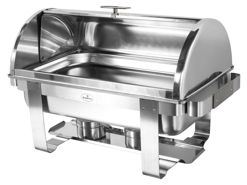 Rechaud Aço Inox com Tampa Giratória (GN 1/1×40mm) - 5 Lts (Versão TOP) - 933-W900-1M