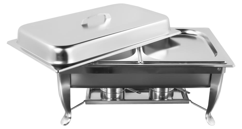 Rechaud Banho Maria Aço Inox com 2 Cubas (GN 1/2×20mm) - 3 Lts (Versão TOP) - JQ533-2P