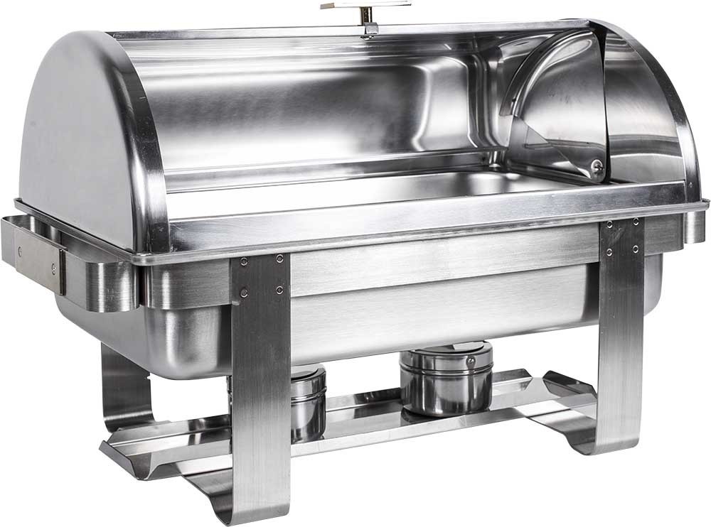 Tampa basculante - Rechaud Banho Maria Aço Inox com Tampa Giratória (GN 1/1×65mm) - 9 Lts (Versão TOP) - 933-W900-1