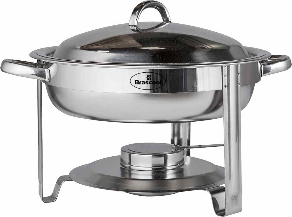 Lateral do Rechaud Banho Maria Aço Inox Redondo - 3,5 Lts - 831