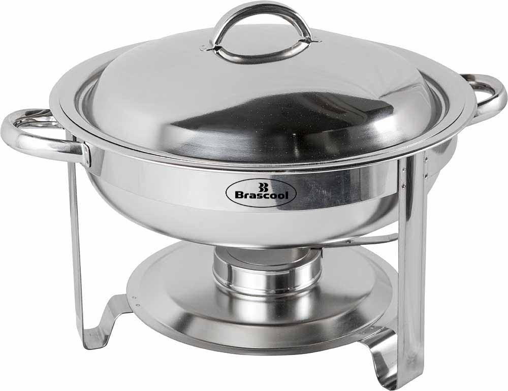 Rechaud Banho Maria Aço Inox Redondo - 3,5 Lts - 831