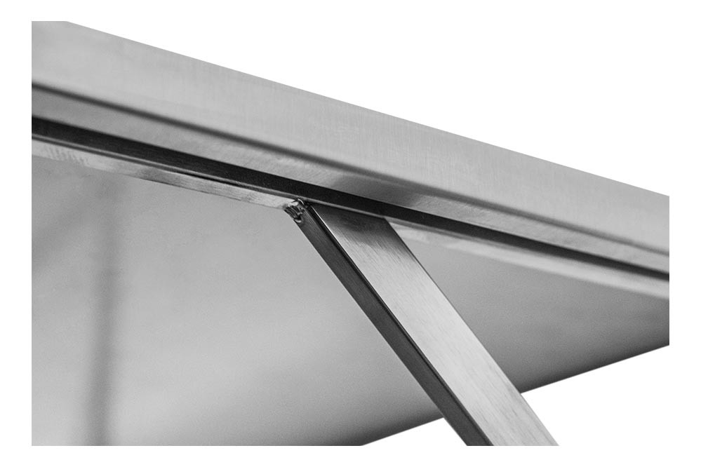 Suporte - Prateleira e Suporte em Aço Inox Lisa - 0,94m (94x35 cm) - Brascool Inox (SPMFPL94) Suporte - Prateleira e Suporte em Aço Inox Lisa - 0,94m (94x35 cm) - Brascool Inox (SPMFPL94)