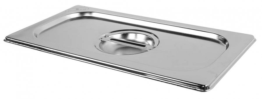 Detalhe da tampa - Cuba Gastronômica em Inox com Tampa GN 1/3 × 65mm (325x176mm) - 813-2/813L