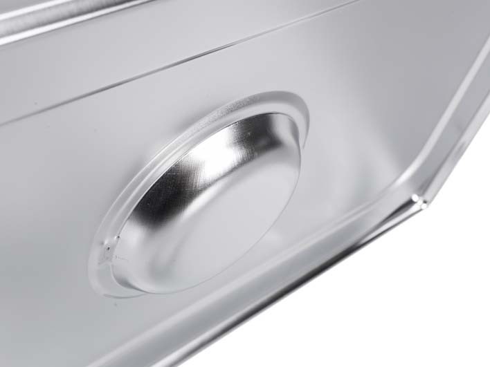 Fundo - Tampa para Cuba Gastronômica Aço Inox GN 1/2 - 812L 