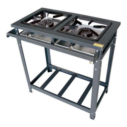 Fogão Industrial Standard Alta Pressão 2 Bocas Simples em Linha - Innal (FSLAP2BS)