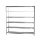 Estante em Aço Inoxidável com 6 Prateleiras Gradeadas - 1,8m (180x50x200cm) - BE6-180G