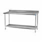 Mesa Aço Inox com Espelho - 170x70x90cm - Brascool