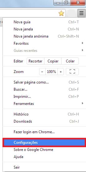 Como Habilitar Cookies Chrome - Passo 1